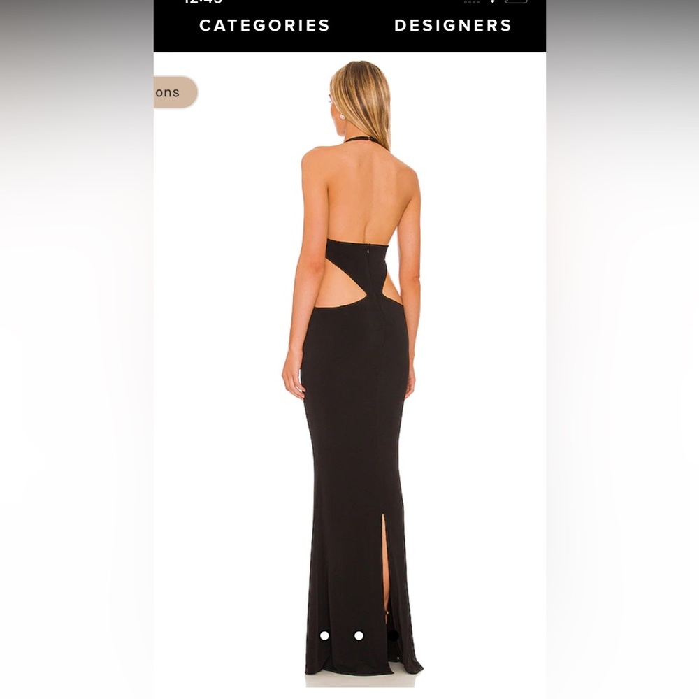 Black gown. Only wore once. Stunning on!